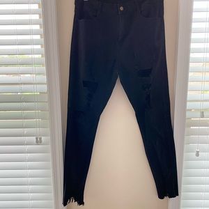 Black Distressed Jeans